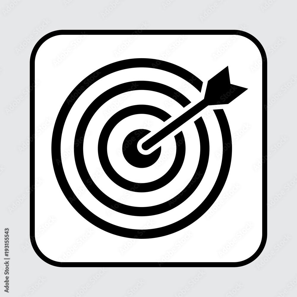 Target icon. Vector illustration
