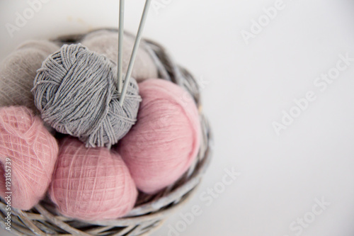 Yarn for knitting photo