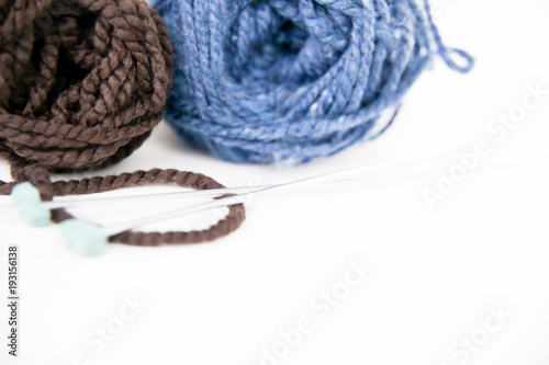 Yarn for knitting photo
