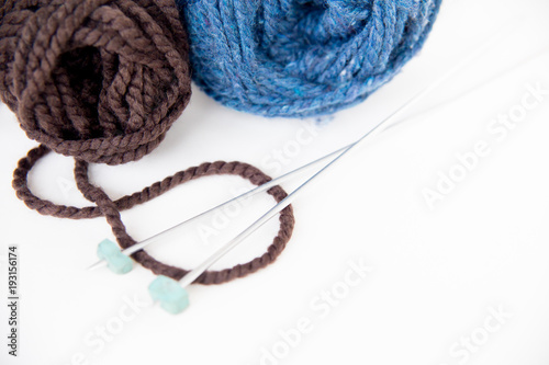 Yarn for knitting photo
