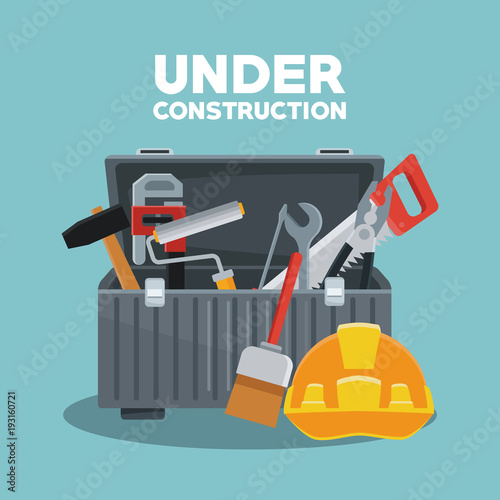 Under construction equipment icon vector illustration graphic design