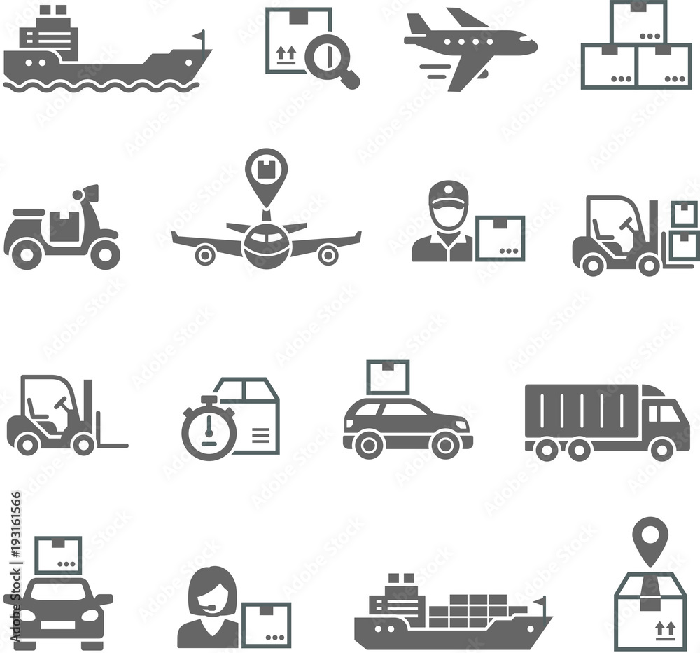 Shipping and Logistics Icons Shipping and Logistics Icons