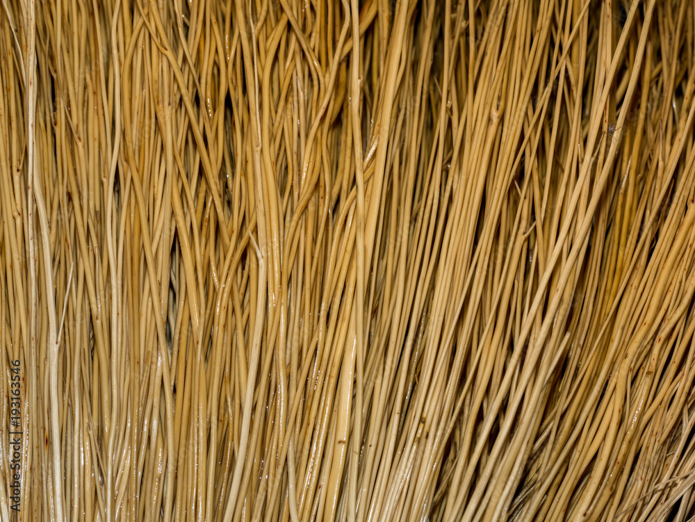 Background of dried grass stems. Texture of dry straw rods Background of dried grass stems. Texture of dry straw rods