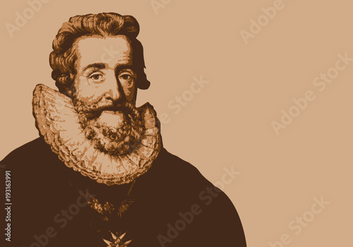 Henri IV - portrait - roi de France - personnage historique - personnage célèbre - histoire