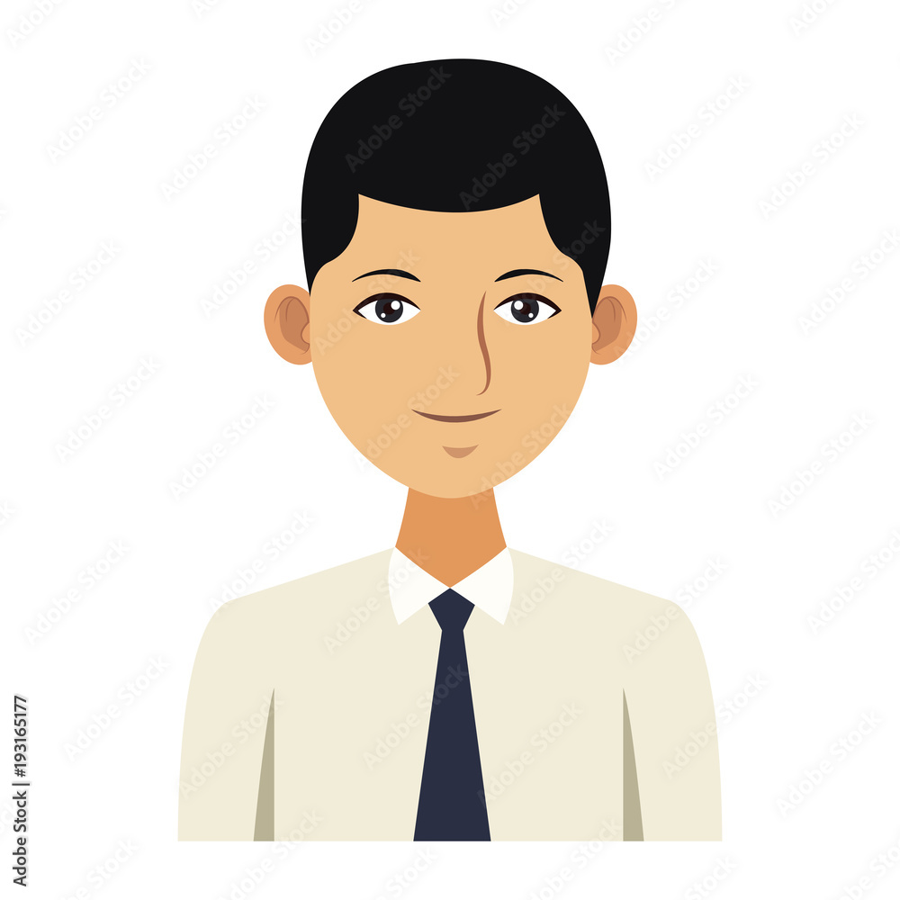 Executive man cartoon icon vector illustration graphic design