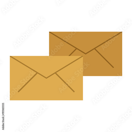 Mail envelopes isolated icon vector illustration graphic design