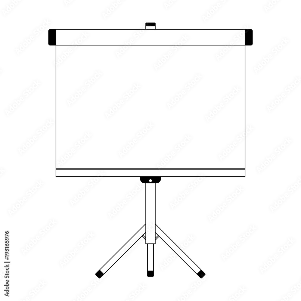 Icon Empty Projection screen, Presentation board, blank white board for conference. Stand Banner Or Lightbox. Illustration Isolated On White Background. Vector illustration. Icon Empty Projection screen, Presentation board, blank white board for conference. Stand Banner Or Lightbox. Illustration Isolated On White Background. Vector illustration.