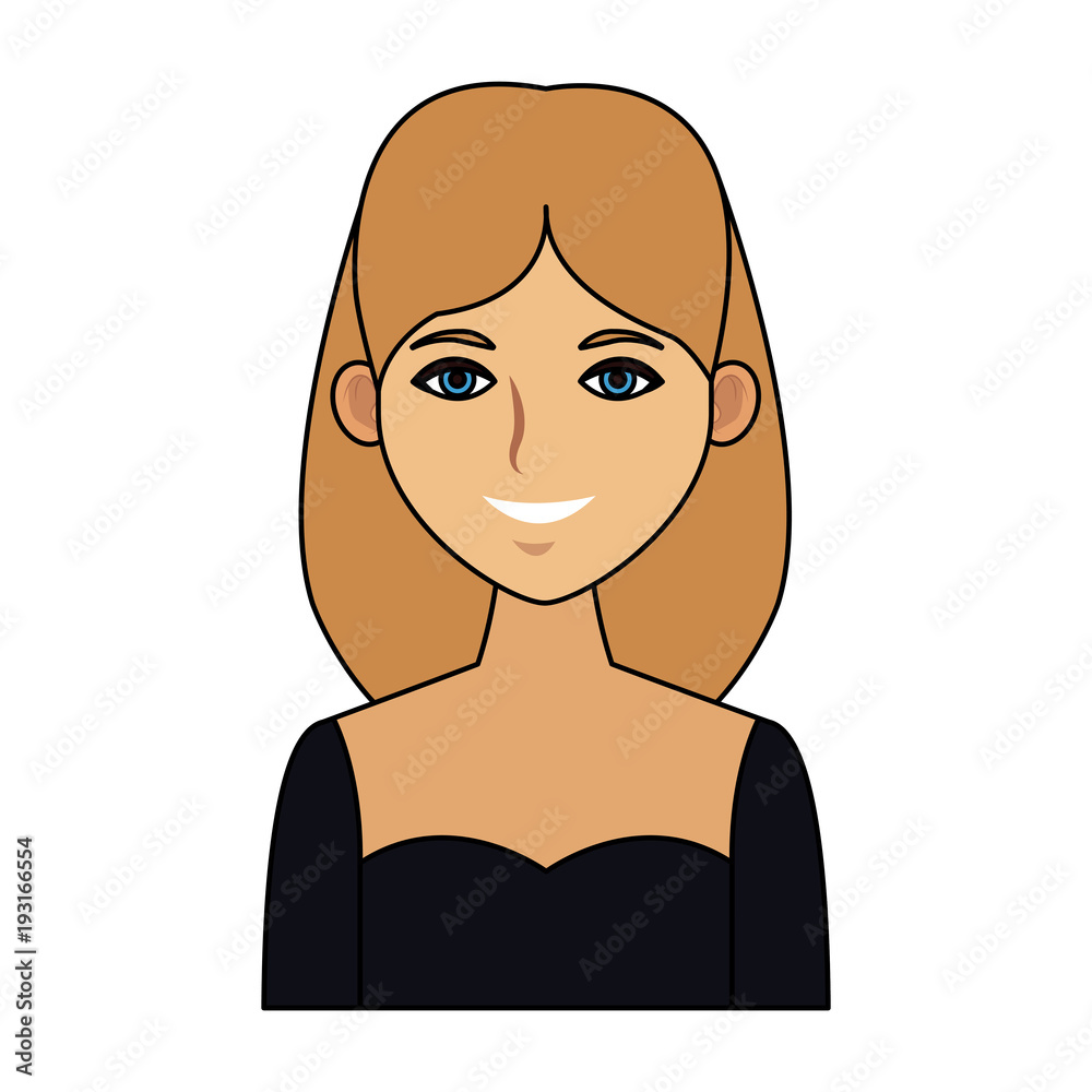 Beautiful woman cartoon icon vector illustration graphic design Beautiful woman cartoon icon vector illustration graphic design