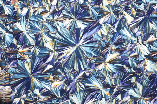 Art and chemistry, crystals of acetylsalicylic acid photo