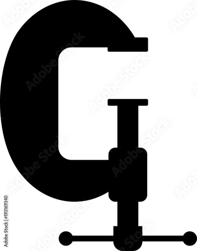 C Clamp Icon, C-Clamp Icon