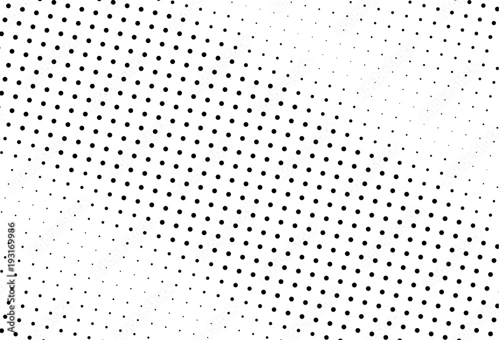 Abstract monochrome halftone pattern. Futuristic panel. Grunge dotted backdrop with circles, dots, point. Abstract monochrome halftone pattern. Futuristic panel. Grunge dotted backdrop with circles, dots, point.