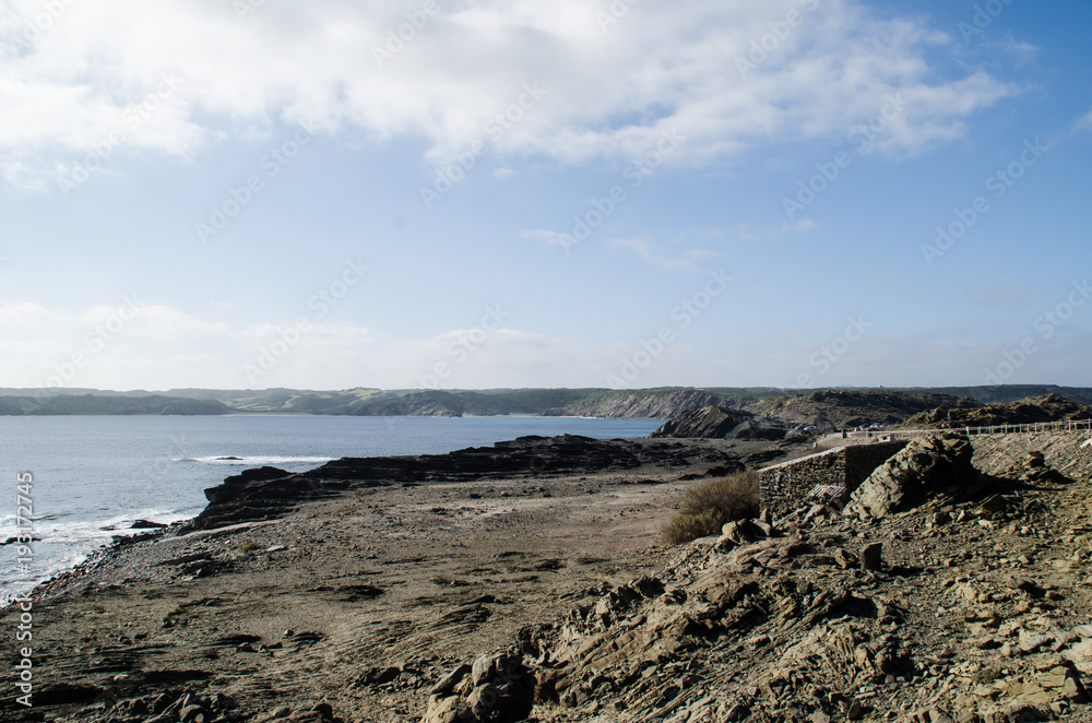 Fotografía de paisaje de una de las costas de Menorca