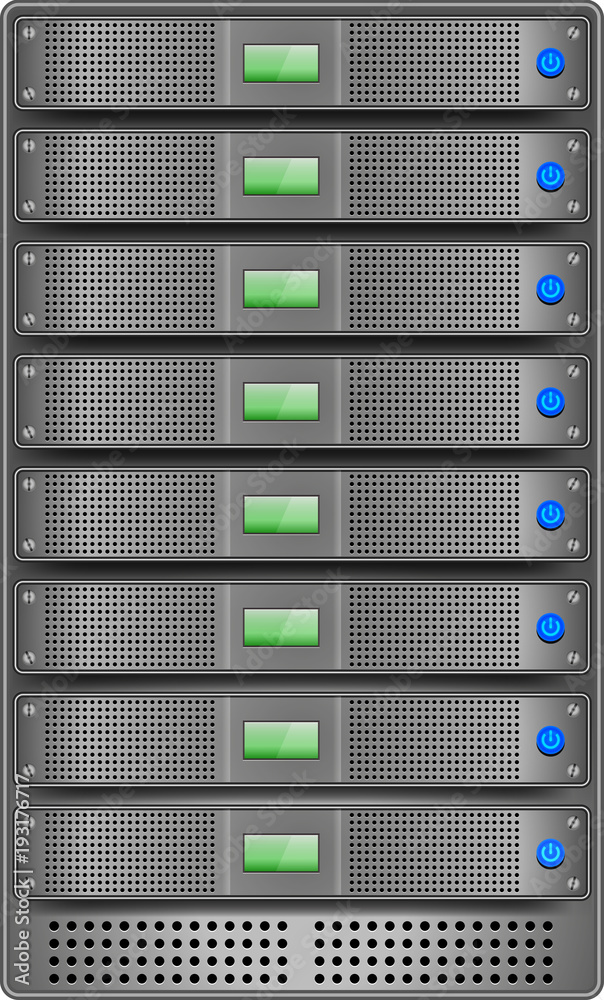 Servers in installed in rack Servers in installed in rack