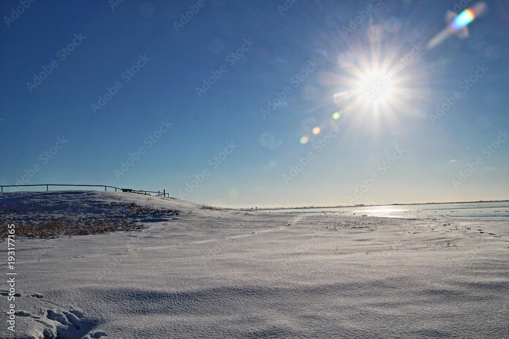 Winter am Dollard Nordsee
