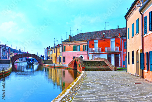 Small Italian town Comacchio also known as 