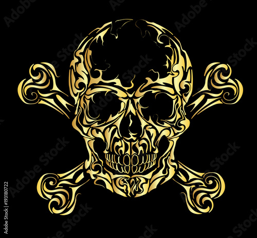 Skull and bones warning sign.
