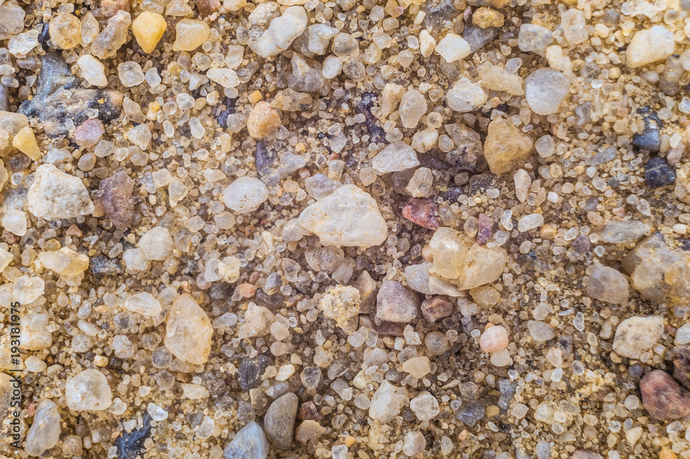 Natural coarse sand. Surface grains of sand close-up. Natural coarse sand. Surface grains of sand close-up.