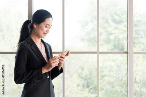 business woman using a smart phone