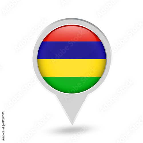 Mauritius Flag Round Pin Icon Free Download Mauritius Flag Round Pin Icon - GFXLoad