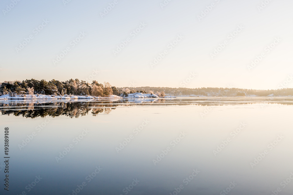 Stockholm archipelago by winter