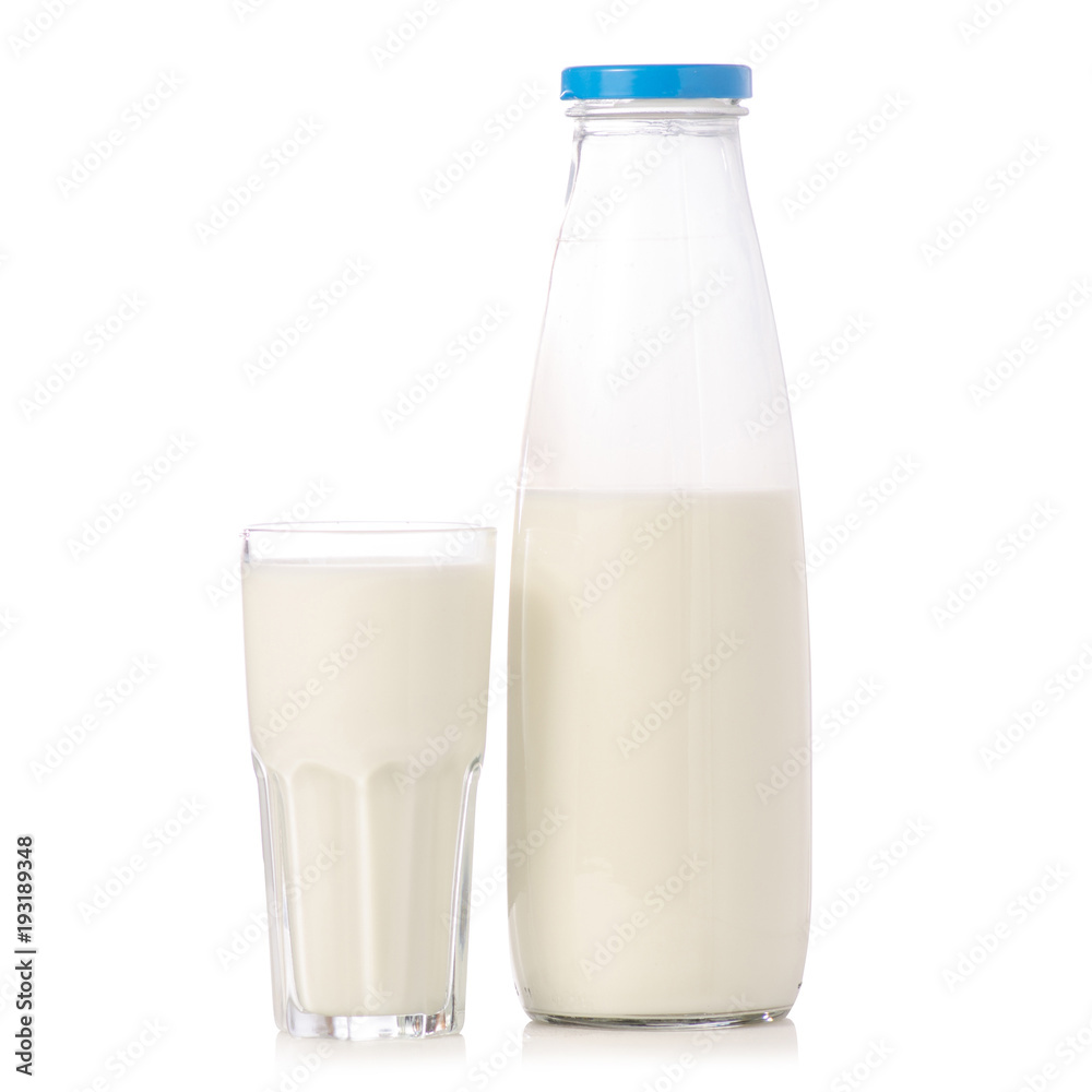 A bottle of milk a glass of milk A bottle of milk a glass of milk