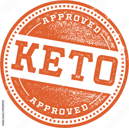 Ketogenic Diet Rubber Stamp