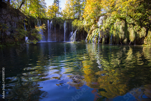 Plitvice lakes  national park in Croatia