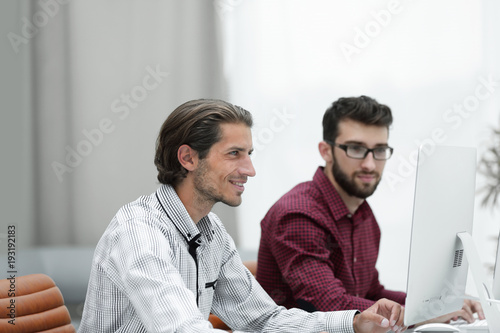 It staff working in the office