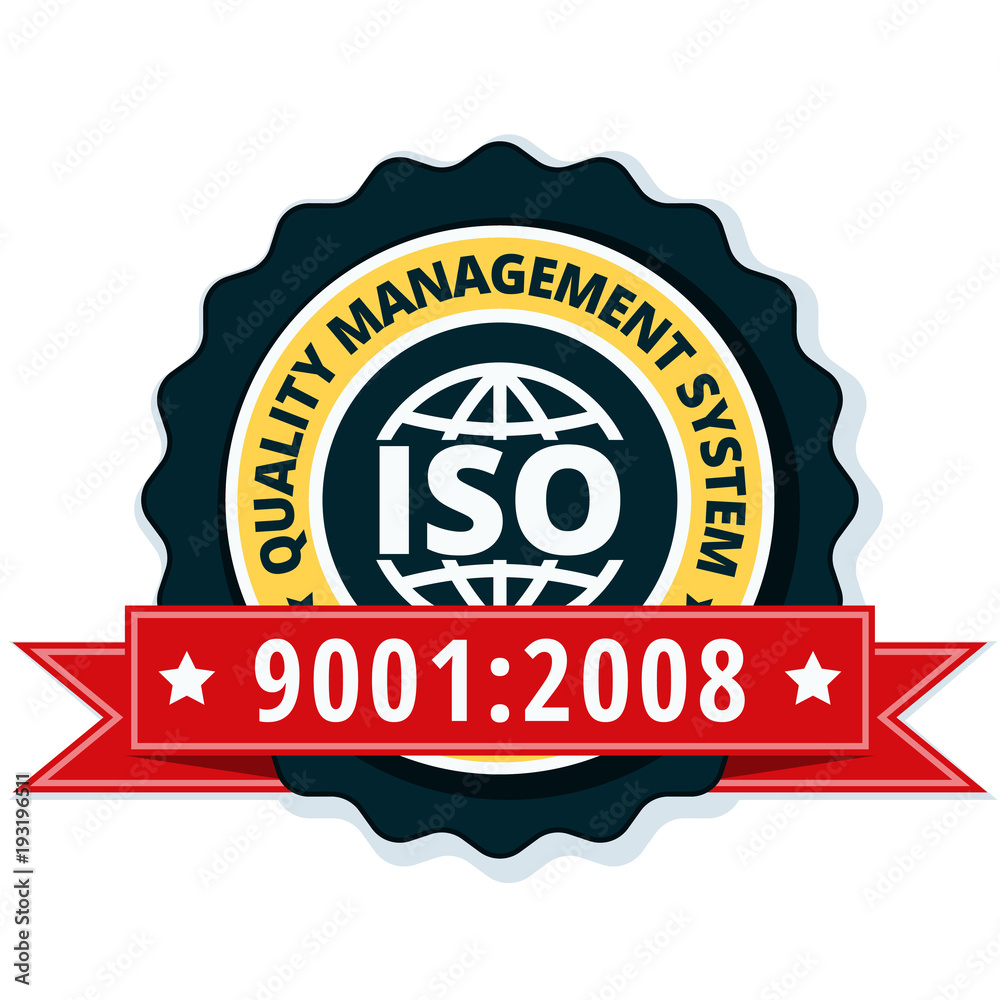 ISO 9001:2015 label illustration