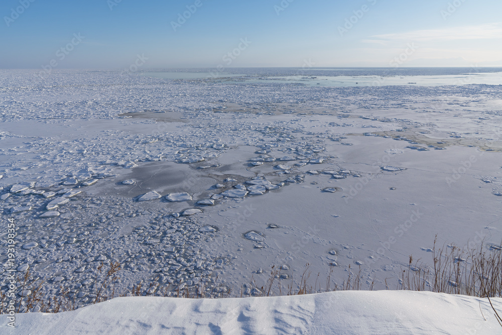 Obraz premium 網走の流氷