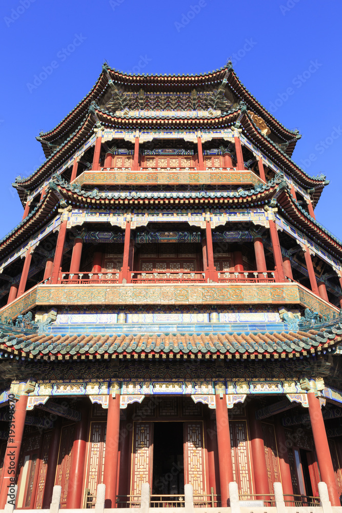 Fototapeta premium Summer palace in Beijing, China.