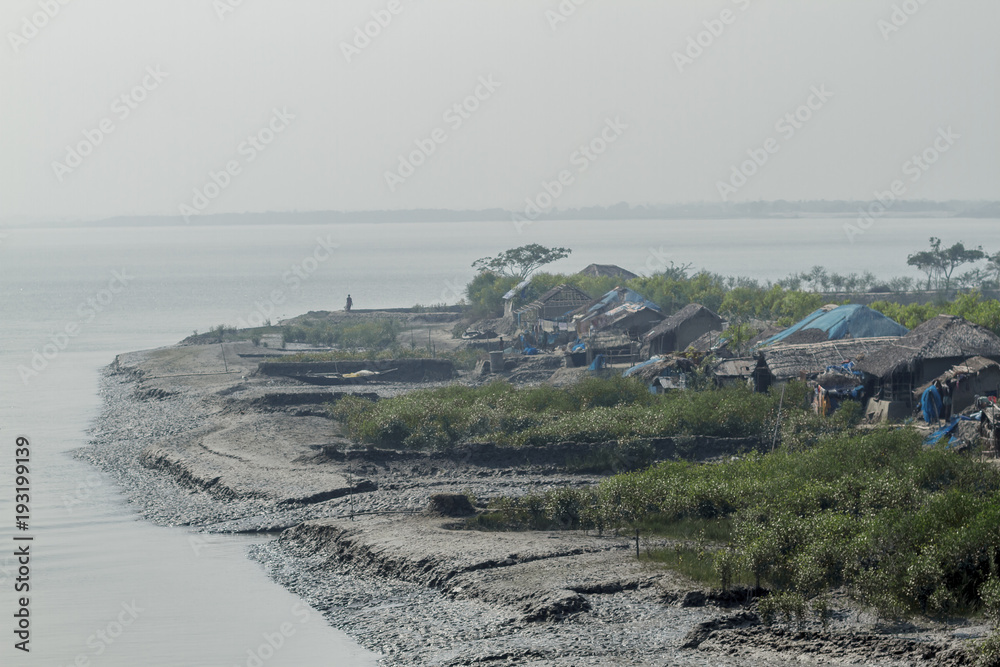 Village in Sundarbans in Bangladesh