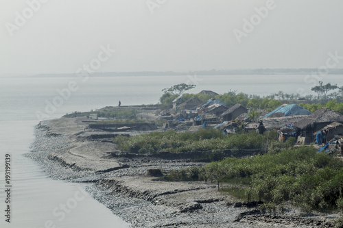 Obraz na płótnie Village in Sundarbans in Bangladesh w salonie