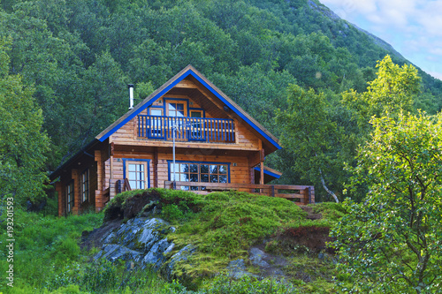 eco-friendly house is in the green mountains