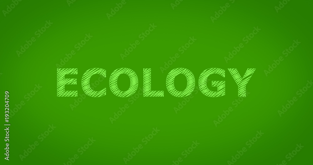 ECOLOGY - Scribble text on green background
ECOLOGY - Scribble text on green background