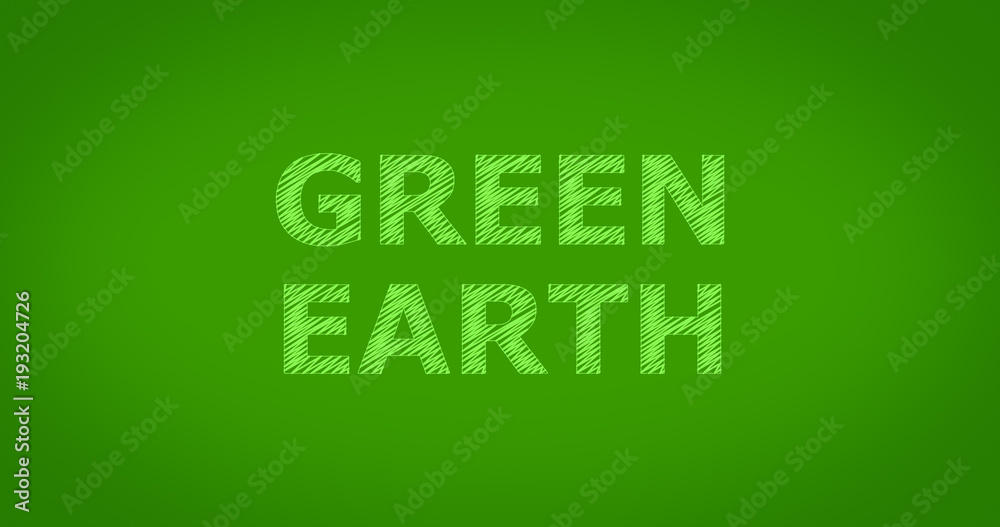 GREEN EARTH - Scribble text on green background
GREEN EARTH - Scribble text on green background