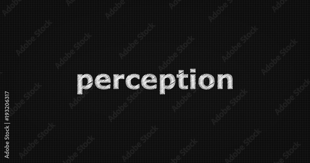 Perception word on grey background. Perception word on grey background.