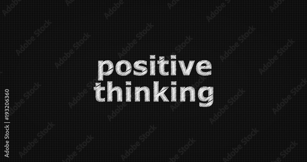 Positive thinking word on grey background. Positive thinking word on grey background.