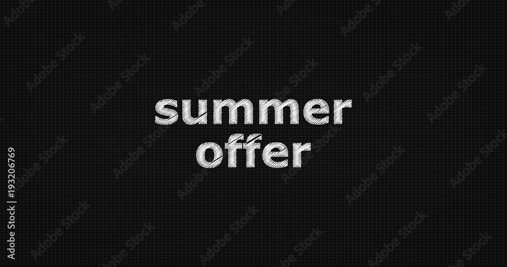 Summer offer word on grey background. Summer offer word on grey background.
