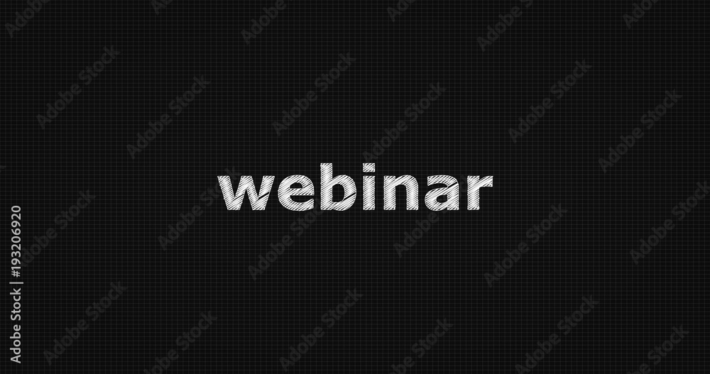 Webinar word on grey background. Webinar word on grey background.
