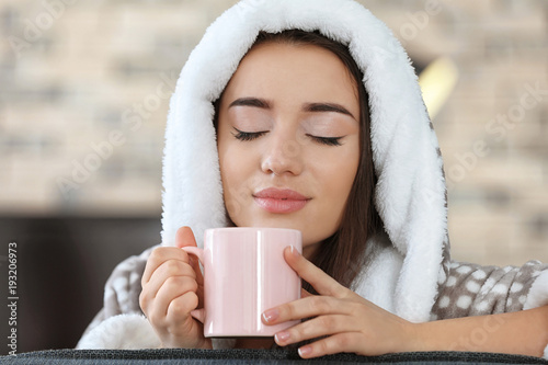 Attractive young woman with...