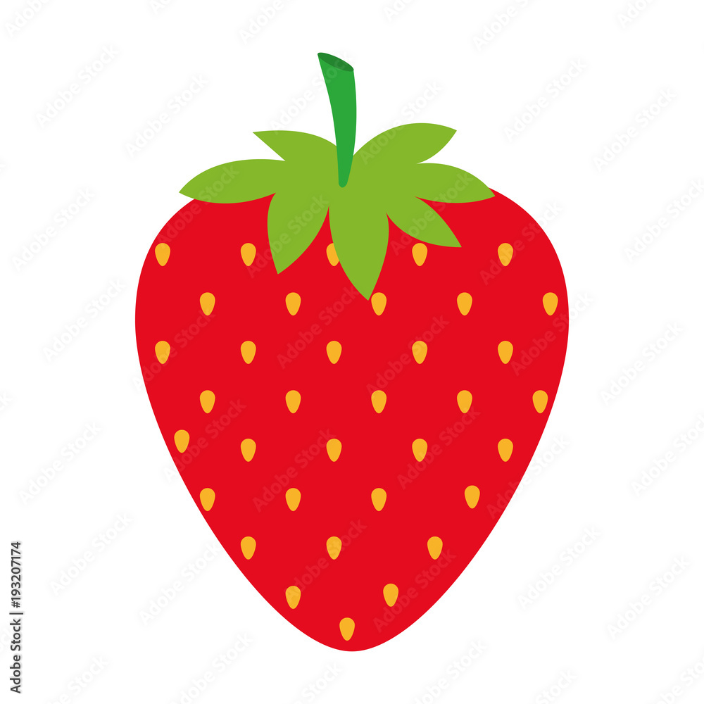 Obraz premium strawberries fresh fruit icon vector illustration design