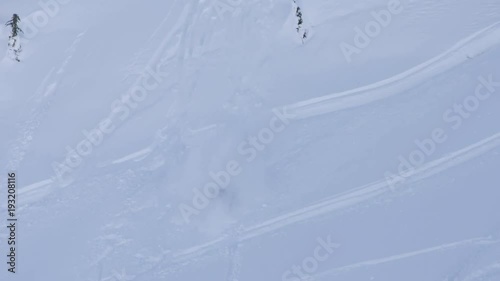Wallpaper Mural Skier recovers from tumble in British Columbia, slow motion Torontodigital.ca