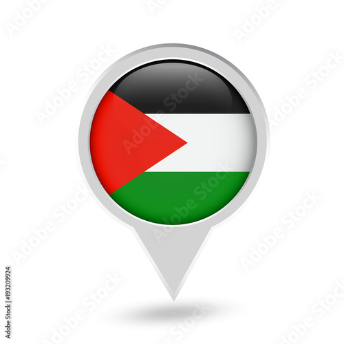 Free Download Palestine Flag Round Pin Icon - GFXLoad