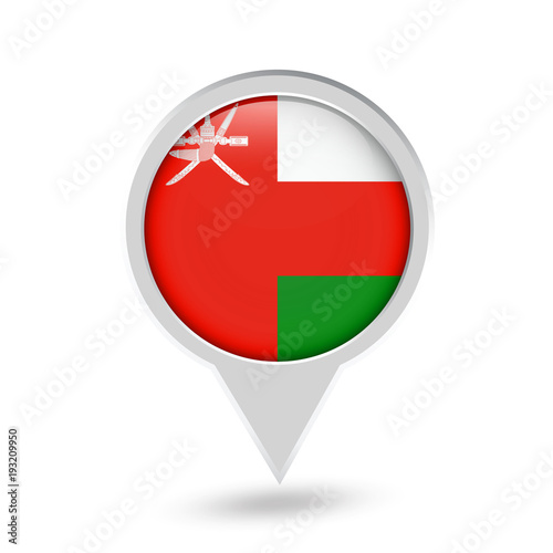 Free Download Oman Flag Round Pin Icon - GFXLoad