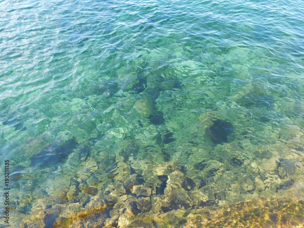 Clear blue water of the St. Lawrence River