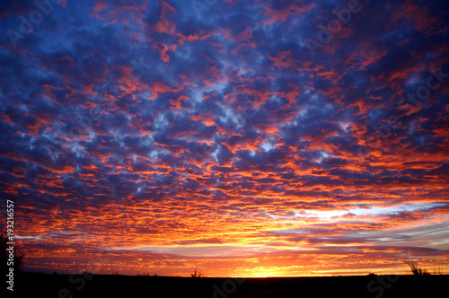 Colorful Sunrise in New Mexico.