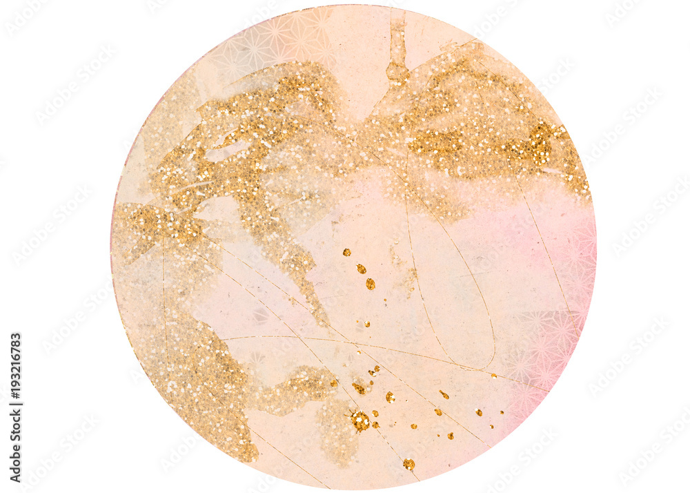 Gradient pink grungy textured circle background with glitter effect Gradient pink grungy textured circle background with glitter effect