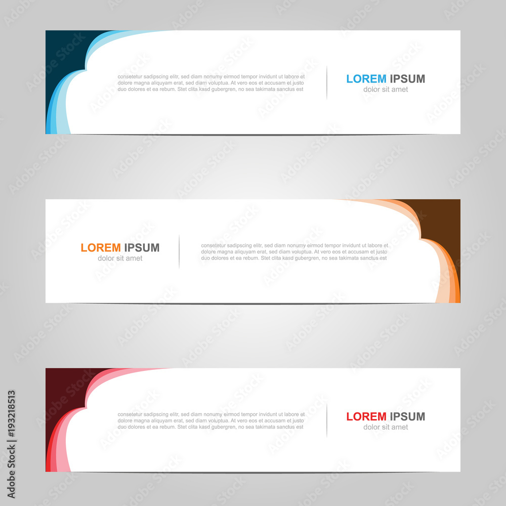 Modern Banner template design creative with abstract background Modern Banner template design creative with abstract background