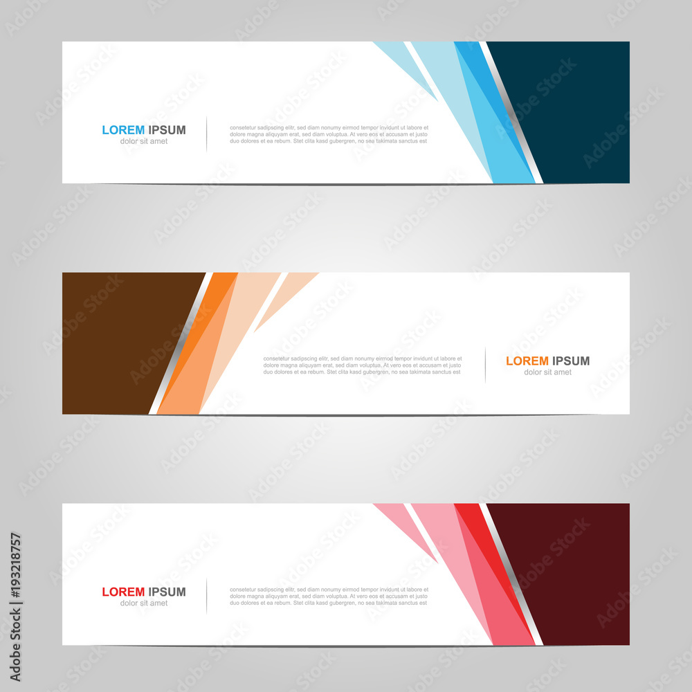 Fototapeta premium Modern Banner template design creative with abstract background
